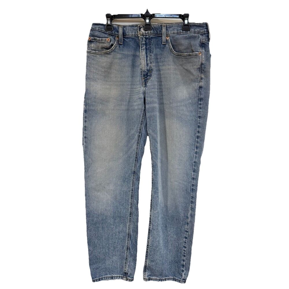 Levis 541 Jeans Mens 33x30 Blue Athletic Taper Light Wash Denim Fade Stretch